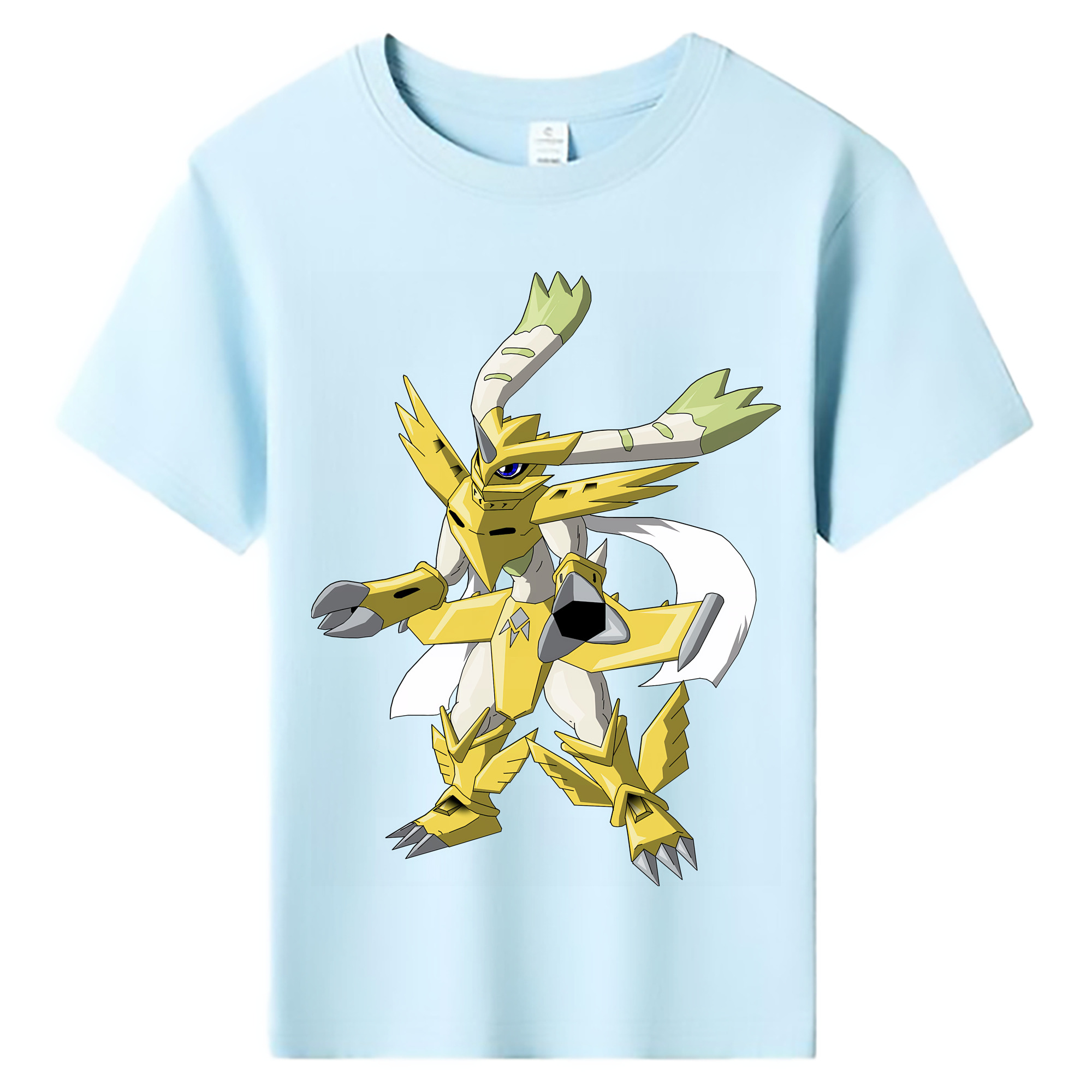 （画像用） Digimon デジタルモンスター/デジモン 綿100％キッズTシャツ（フロントプリント）